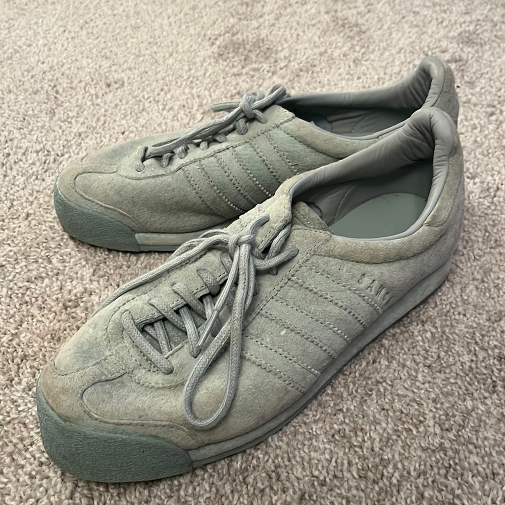 Mint Green Suede adidas Samoas Vintage Pigskin